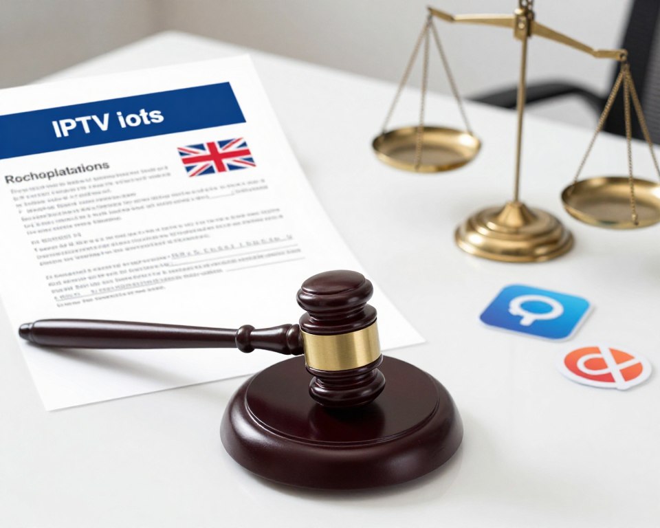 British legal documents and gavel representing IPTV UK regulations
