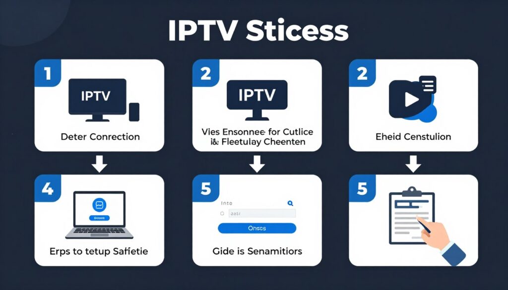 Step-by-step visual guide for IPTV UK installation process